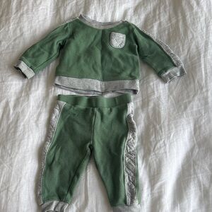 18M green sweatsuit